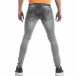 Washed Slim Jeans gri pentru bărbați it040219-14 3