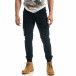 Pantaloni cargo de bărbați negri în stil Rock it041019-40 3