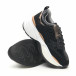 Pantofi sport voluminoși de dama șagrin în negru it281019-26 4