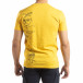 Tricou pentru bărbați galben cu imprimeu it150419-56 3