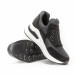 Pantofi sport negri de dama cu pietre și părți strălucitoare it150818-68 4