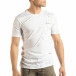 Tricou alb pentru bărbați cu spray de vopsea it150419-88 2