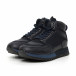 Pantofi sport înalți albaștri pentru bărbați it130819-24 3