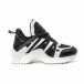 Pantofi sport pentru dama în negru-alb it150818-48 2
