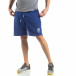 Pantaloni sport scurți în albastru deschis pentru bărbați it210319-70 2
