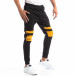 Jogger în negru și galben pentru bărbați it250918-33 3