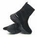 Pantofi sport de dama negri tip șosetă cu talpă voluminoasă it281019-19 4