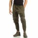 Pantaloni pentru bărbați Cropped verzi cu buzunare it090519-19 2
