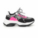 Pantofi sport de dama colorați motiv zebră it130819-75 2