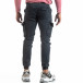 Pantaloni cargo gri de bărbați cu manșete elastice it170819-19 4