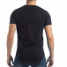 Tricou pentru bărbați negru cu aplicații it040219-119 3