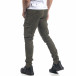 Pantaloni cargo drepți verzi de bărbați it071119-25 3