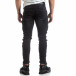 Cargo Jeans negri de bărbați stil rocker it170819-53 4
