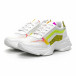 Pantofi sport Chunky de dama cu părți neon it240419-61 3