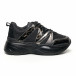 Pantofi sport de dama cu talpă voluminoasă și brocart it281019-29 2