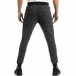 Pantaloni sport pentru bărbați în melanj negru-gri it261018-53 4