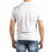Tricou subțire alb Polo shirt pentru bărbați  it150419-97 3