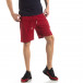 Pantaloni sport scurți în roșu închis pentru bărbați it210319-71 2