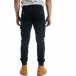 Pantaloni cargo de bărbați negri în stil Rock it041019-40 4