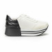 Pantofi sport cu platforma în negru-alb pentru dama  it150818-72 2