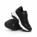 Pantofi sport de dama negri cu talpă voluminoasă it130819-67 4