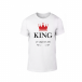 Tricou pentru barbati King Queen alb, mărimea L TMNLPM113L 2