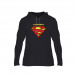 Hanorac pentru barbati Superman & Supergirl negru, Mărime S TMNCPM041S 2