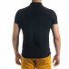 Tricou cu guler bărbați Lagos negru tr110320-22 3