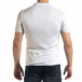 Tricou cu guler bărbați Breezy alb tr110320-56 3