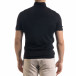 Tricou cu guler bărbați Breezy negru tr110320-57 3