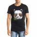 Tricou bărbați Panda negru tr080520-24 2