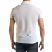 Tricou cu guler bărbați Lagos alb tr110320-21 3