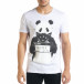Tricou bărbați Panda alb tr080520-21 2