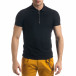 Tricou cu guler bărbați Lagos negru tr110320-22 2