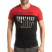 Tricou pentru bărbați New York în negru-roșu tsf190219-51 2