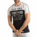 Tricou pentru bărbați New York în negru-alb tsf190219-50 2