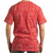 Tricou roșu pentru bărbați cu spate prelungit tsf190219-27 3