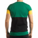 Tricou pentru bărbați Move multicolor cu verde tsf190219-45 3