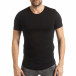 Tricou negru Basic pentru bărbați tsf190219-49 2