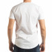 Tricou pentru bărbați alb cu imprimeu tsf190219-21 3