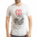 Tricou alb To-Go pentru bărbați tsf190219-25 2