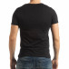 Tricou negru de bărbați cu imprimeu  tsf190219-7 3