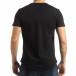 Tricou pentru bărbați negru cu imprimeu tsf190219-20 3