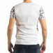 Tricou pentru bărbați alb cu inscripții tsf190219-12 3